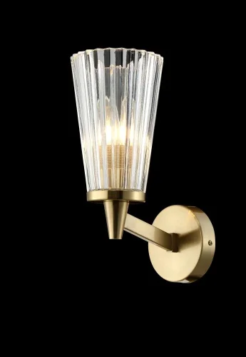 Бра LAURA AP1 BRONZE Crystal Lux прозрачный на 1 лампу, основание бронзовое в стиле современный фото 4